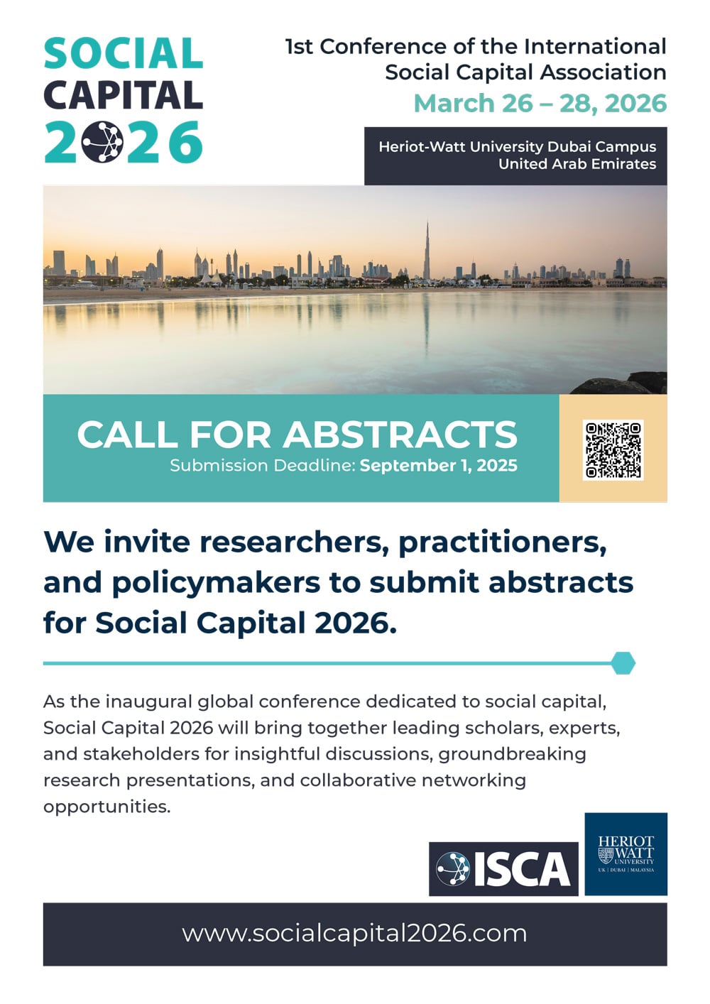 ISCA2026 Promotional Materials - Social Capital 2026 Conference
